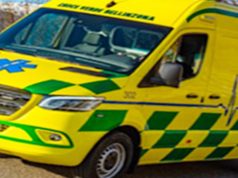 Bellinzona quartiere Camorino, auto contro muretto: uomo in ospedale