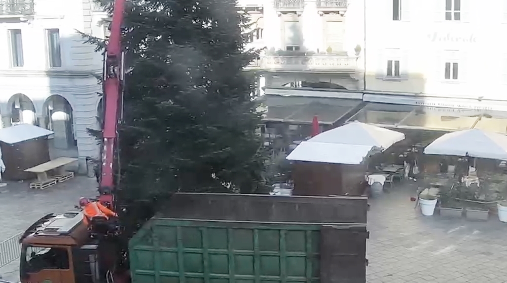Lugano, piazza Della Riforma si anima: ecco il tuo albero di Natale
