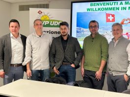 von Links nach Rechts Piero Marchesi, Simone Franceschini, Aram Berta, Alessandro Berta, Marco Chiesa