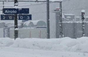 Neve in quantità, chiusa da Airolo la strada della Val Bedretto