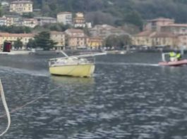 Laveno Mombello (Varese): natante s’incaglia, a bordo… nessuno