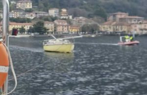 Laveno Mombello (Varese): natante s’incaglia, a bordo… nessuno