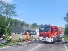 Beregazzo con Figliaro (Como): scontro sulla Provinciale, due feriti