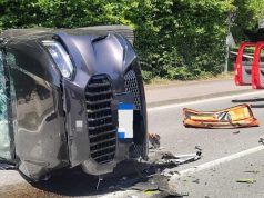 Colverde (Como): auto finisce ruote all’aria, 73enne ferito e soccorso