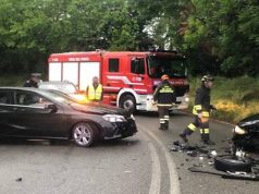 Gavirate (Varese): scontro tra auto in zona nordlacuale, uomo ferito