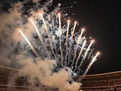 Pyro ins Stadion geschleudert: Fünf Menschen verletzt