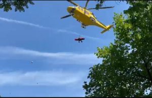 Omegna (Vco): ciclista precipita nella scarpata, ricovero in codice rosso