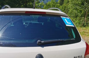 La foto del giorno / Auto con la “L” a Bordei, licenza garantita…