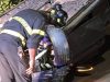 Como: auto si ribalta sulla via Per Brunate, quasi illeso il conducente