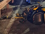 Como, scontro violento su via Brogeda: tre feriti, grave il motociclista